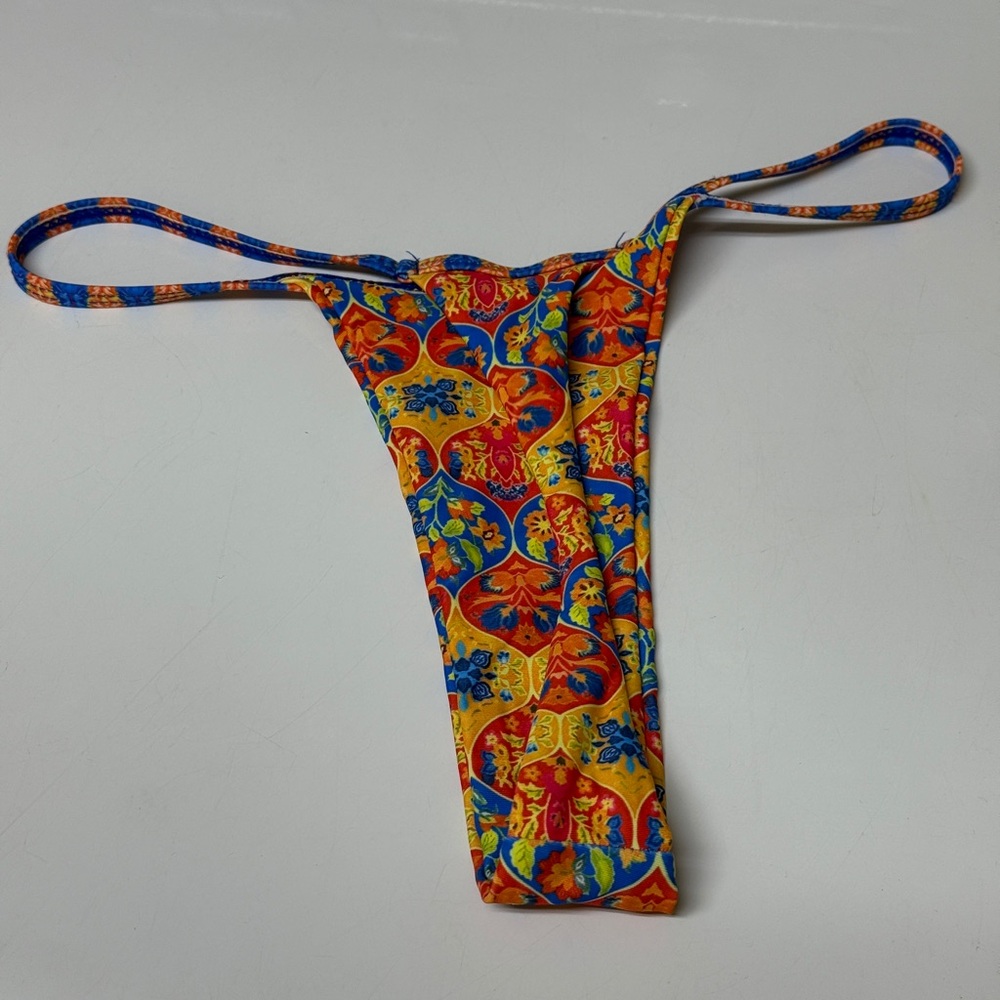 Colorful Patterned Swim Suit Bikini Bottom (G String back) - Picture 2 of 5